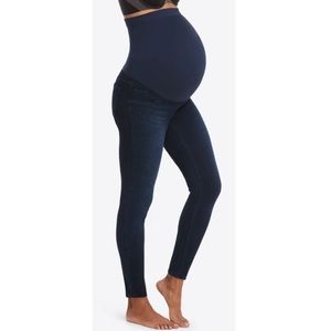Spanx S maternity Mama Ankle Jean-ish Leggings jeans stretch full panel 0015